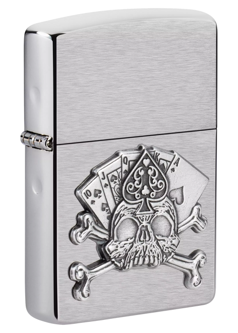 Zippo vžigalnik 49293 Card Skull Emblem