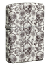 Zippo vžigalnik 49458 Skulls & Flowers, Glow in the Dark