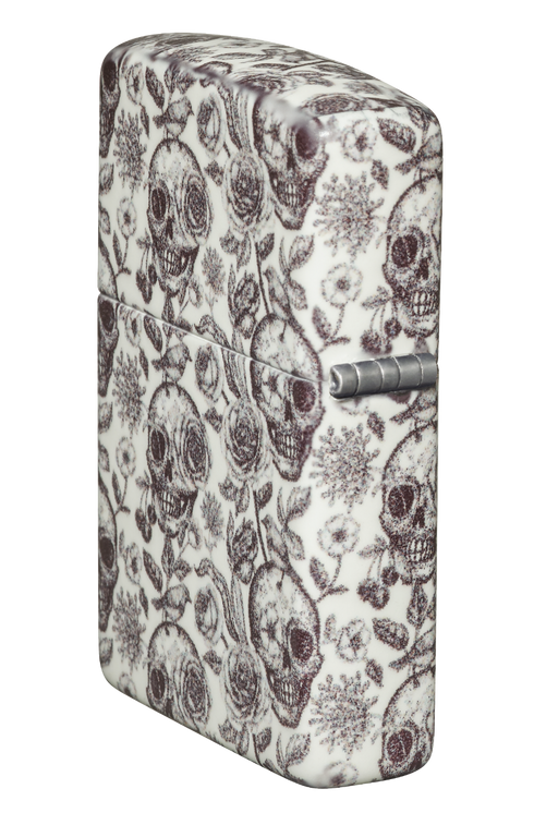 Zippo vžigalnik 49458 Skulls & Flowers, Glow in the Dark