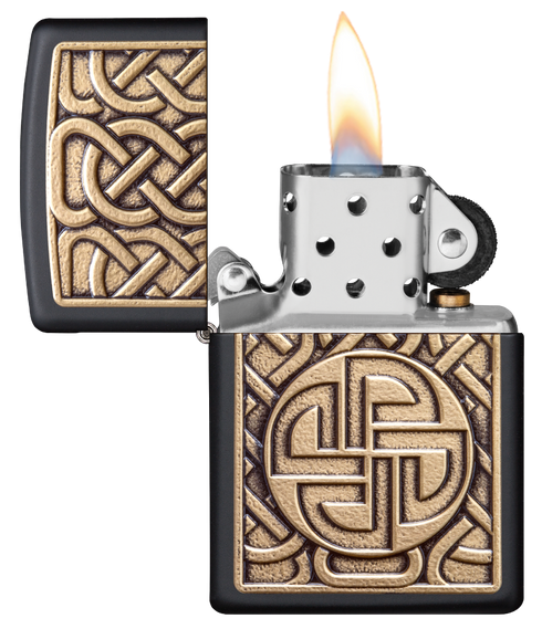 Zippo vžigalnik 49538 Nordic Shield Knot Emblem
