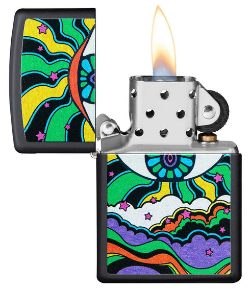 Zippo vžigalnik 49699 Black Light Eye (UV)