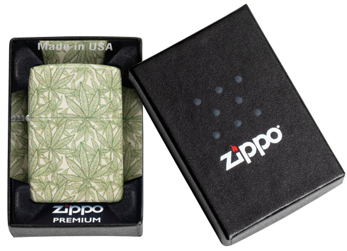 Zippo vžigalnik 49804 Green Cannabis
