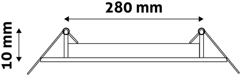 Avide 912080 Vgradna stropna svetilka LED Okrogla 24W NW 2000 lm