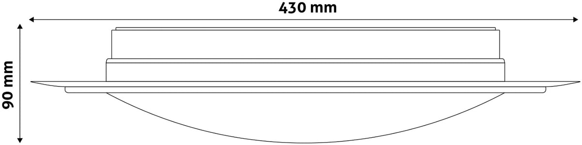Avide 927244 Stropna svetilka Ares LED 24W NW 2100 lumnov