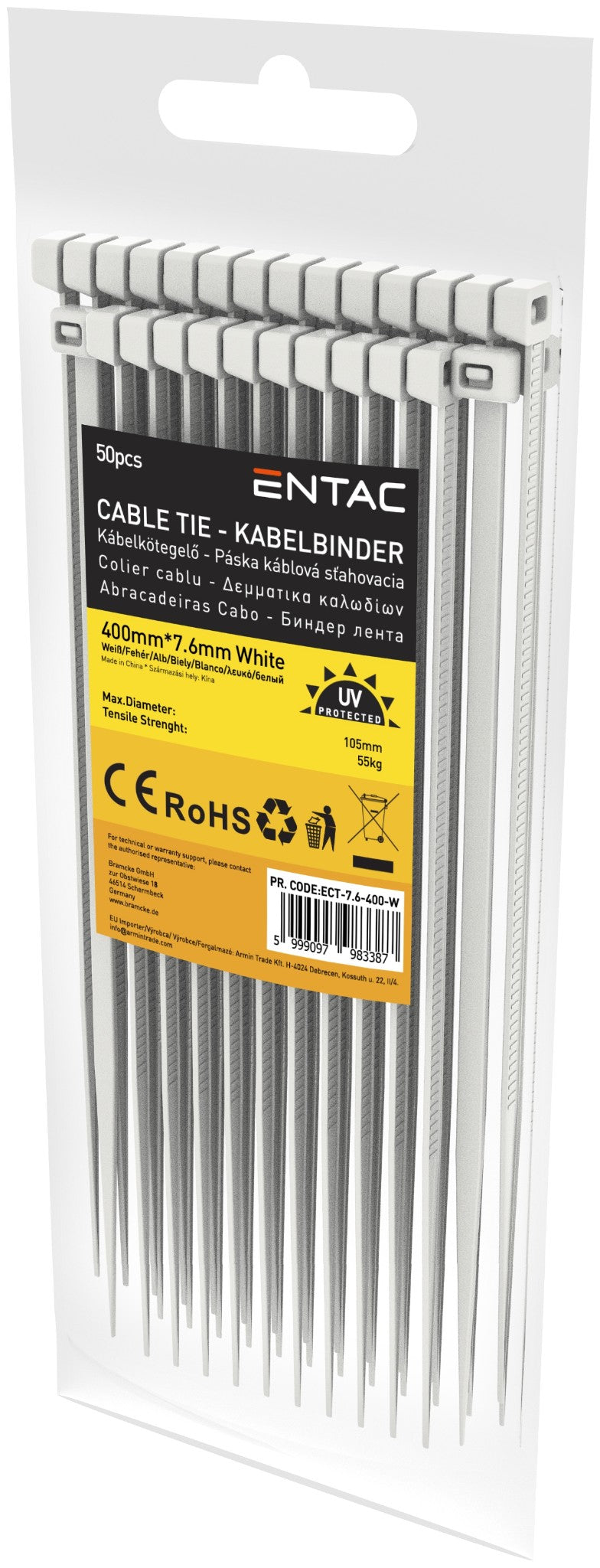 Entac 983387 Vezice 7,6 x 400 mm
