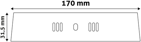 Avide 281987 Stropna svetilka LED 12W NW 950 lm