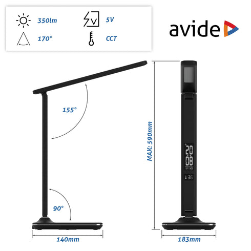 Avide 280614 Svetilka namizna LED Office Leather Calendar