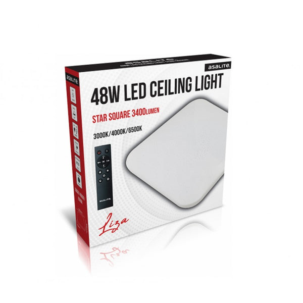 Asalite ASAL0195 Stropna svetilka Liza z daljinskim upravljalnikom 48W CCT 3400 lm