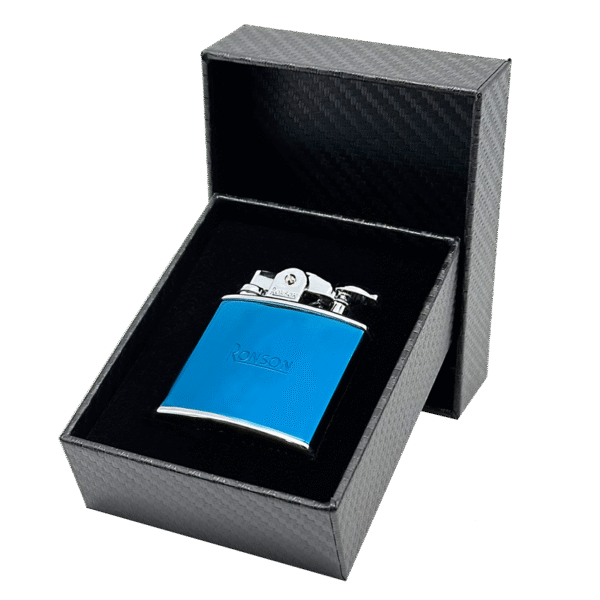 Vžigalnik Ronson 102004 plinski Nostalgia Jet Flame, Blue Ice
