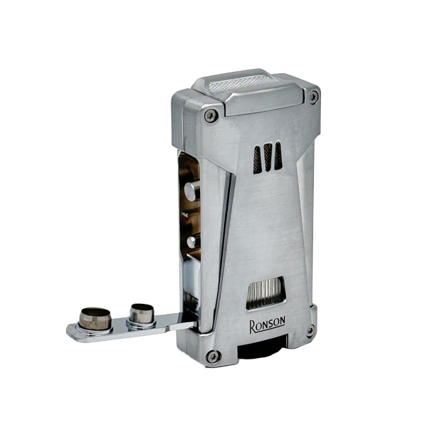 Vžigalnik Ronson 119001 za cigare plinski Jet Flame Hurricane, Chrome Satin