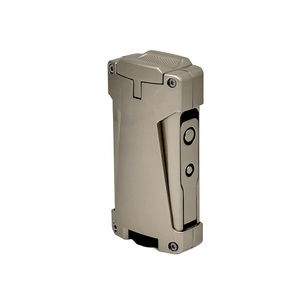 Vžigalnik Ronson 119003 za cigare plinski Jet Flame Hurricane, Grey Satin