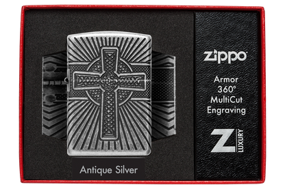 Zippo vžigalnik 29667 Celtic Cross 360°