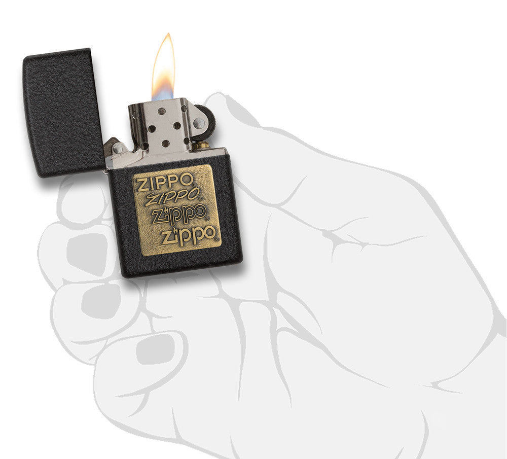 Zippo 362 vžigalnik Zippo Logo Brass Emblem