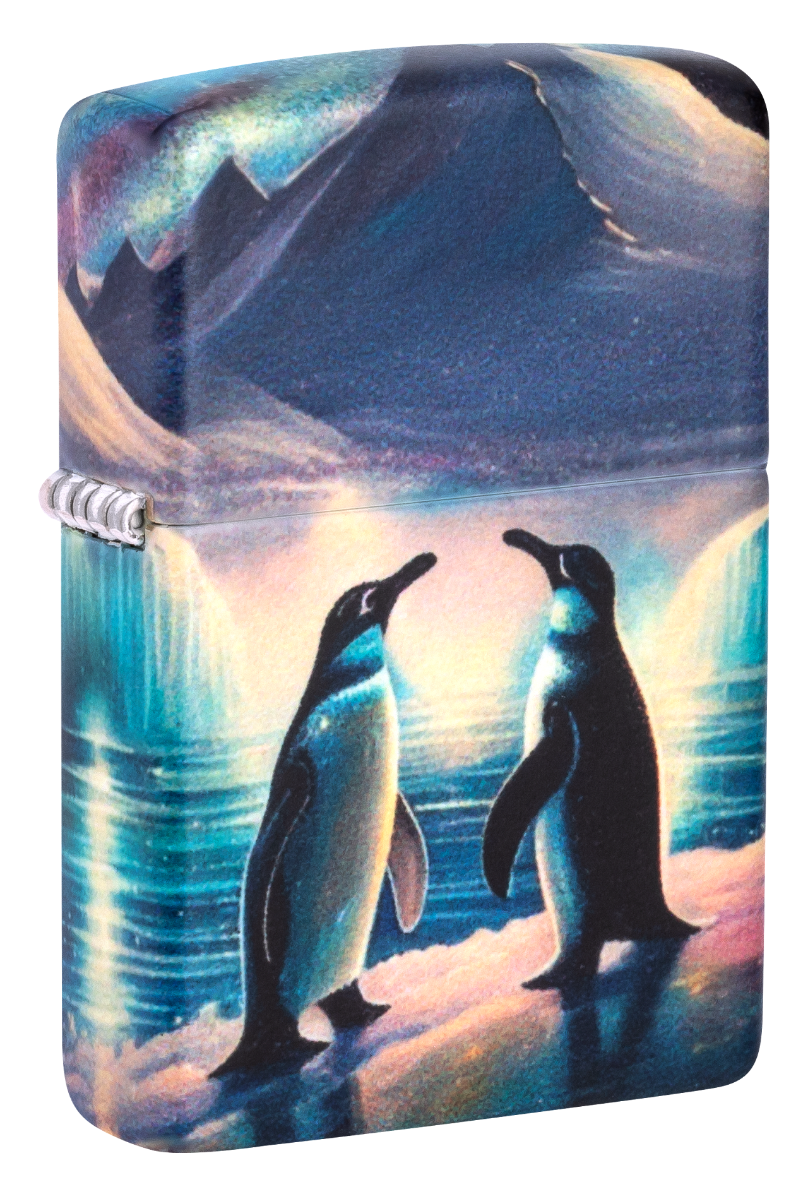 Zippo vžigalnik 46014 Penguins, Glow in the Dark