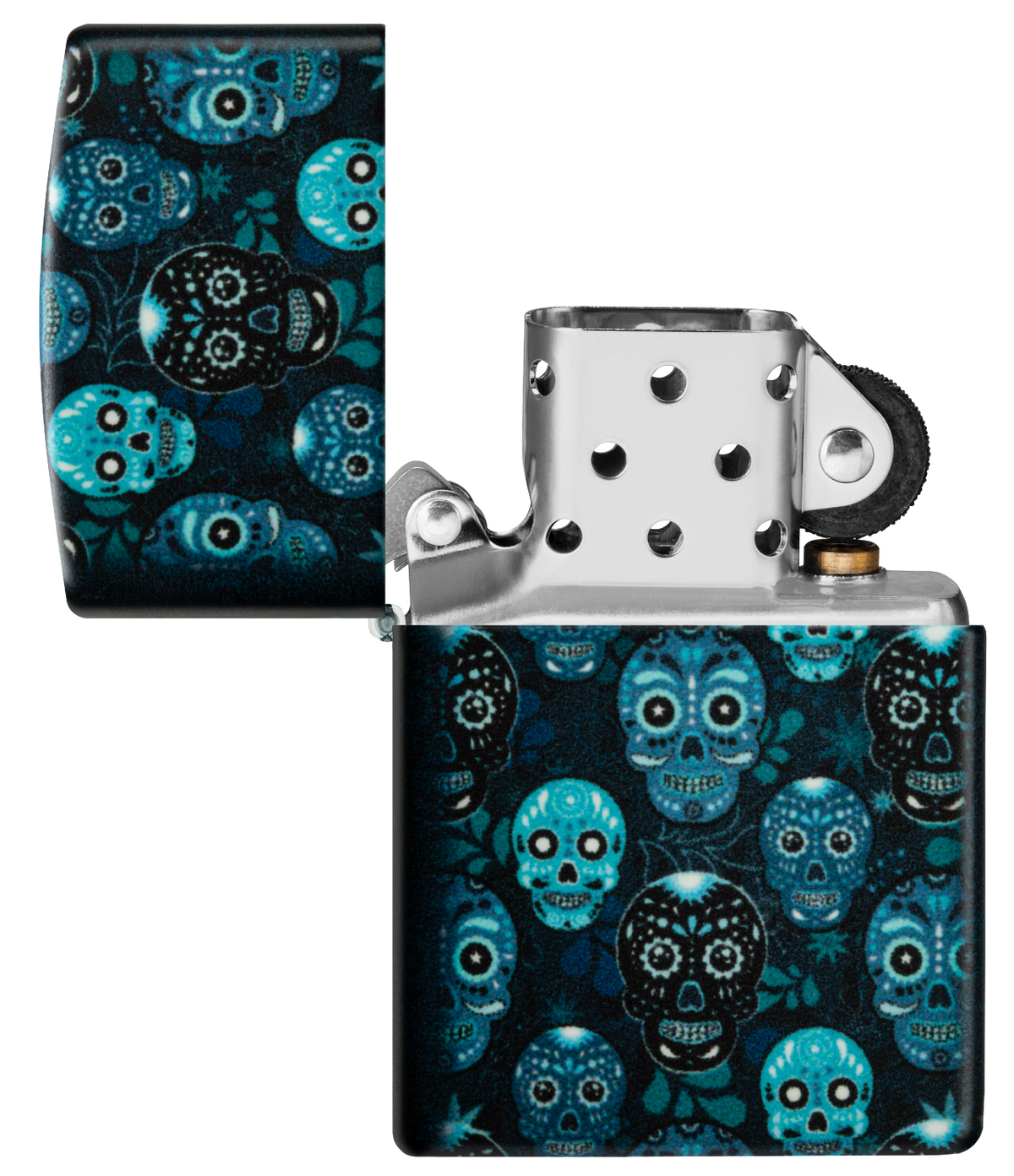 Zippo vžigalnik 46017 Sugar Skull Glow in the Dark