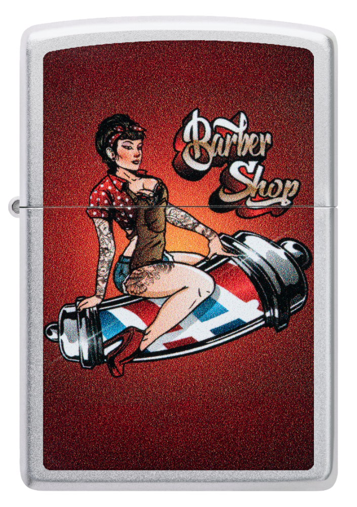 Zippo vžigalnik 46073 Barber Shop Pin-Up