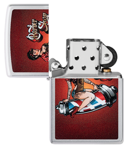 Zippo vžigalnik 46073 Barber Shop Pin-Up