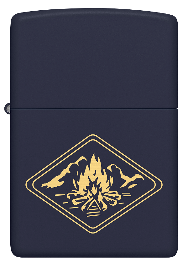 Zippo 46174 vžigalnik Campfire, Navy Matte