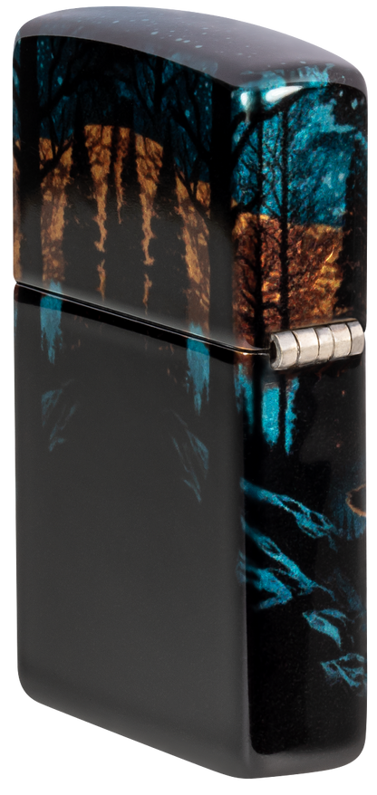 Zippo 46252 vžigalnik Wolf in Nature, 540 Tumbled Chrome