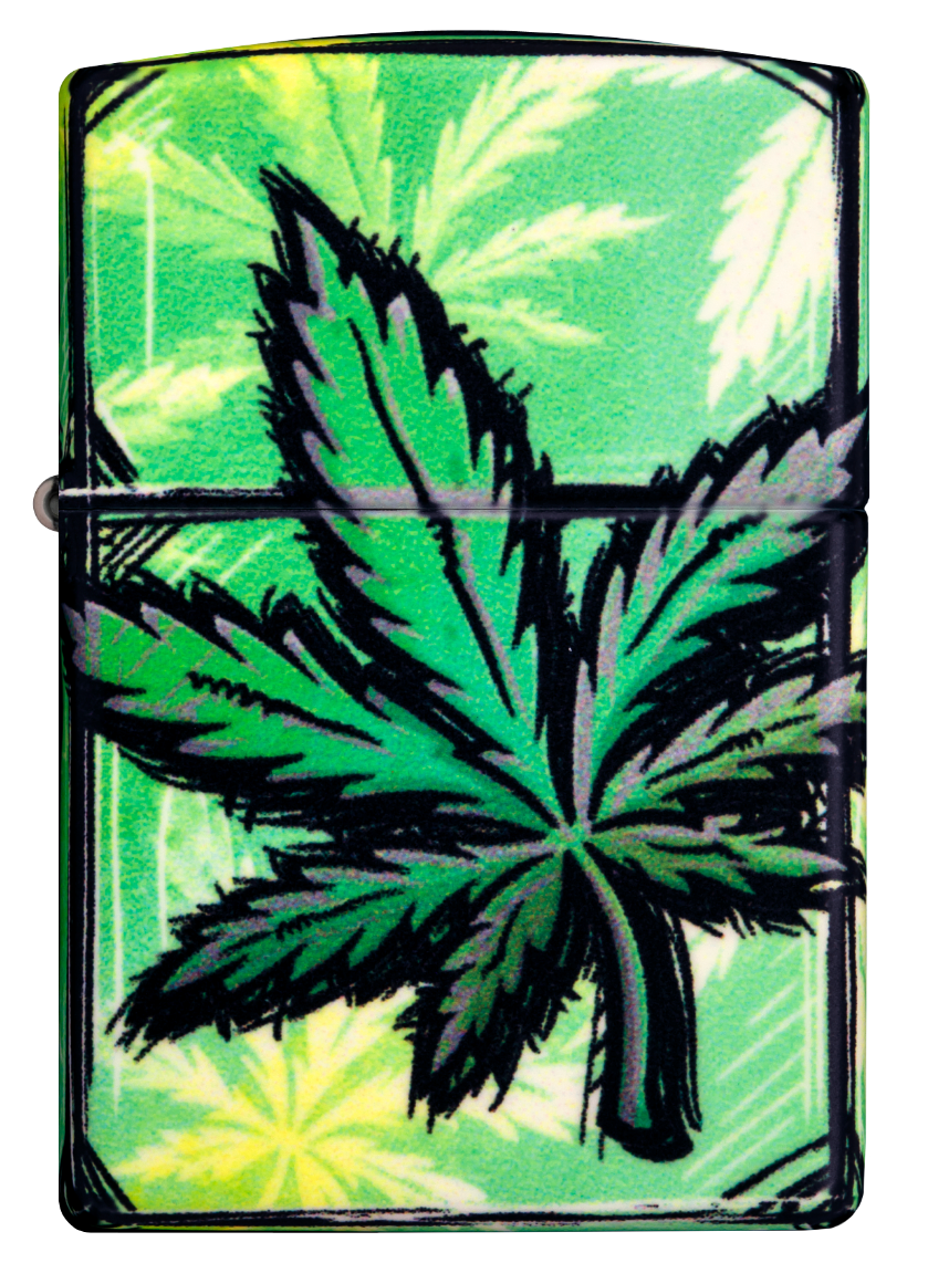 Zippo vžigalnik 46253 Glowing Cannabis