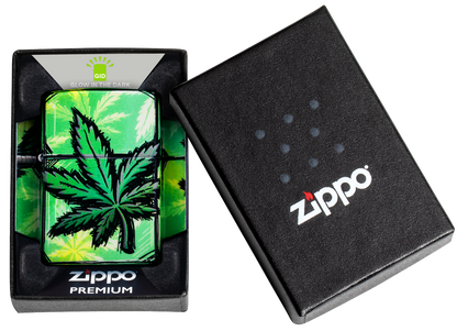 Zippo vžigalnik 46253 Glowing Cannabis