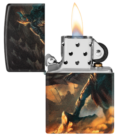 Zippo 46284 vžigalnik Knight vs Dragon, 540 Matte