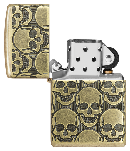 Zippo vžigalnik 46302 Skulls Armor