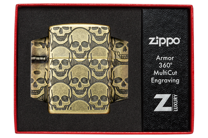Zippo vžigalnik 46302 Skulls Armor