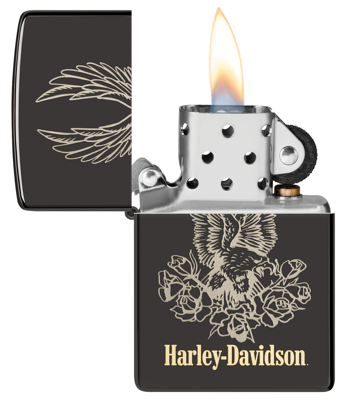 Zippo vžigalnik 46311 Harley-Davidson® Eagle & Roses