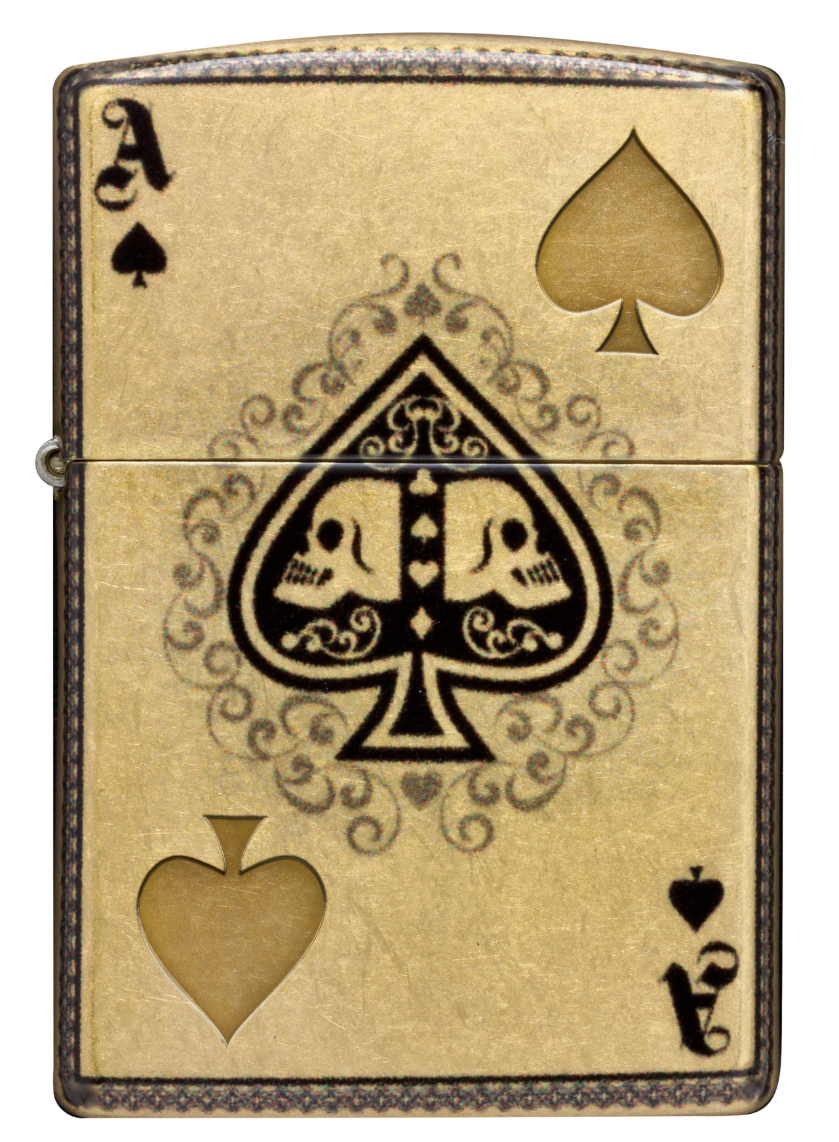 Zippo vžigalnik 46388 Ace of Spades & Skulls
