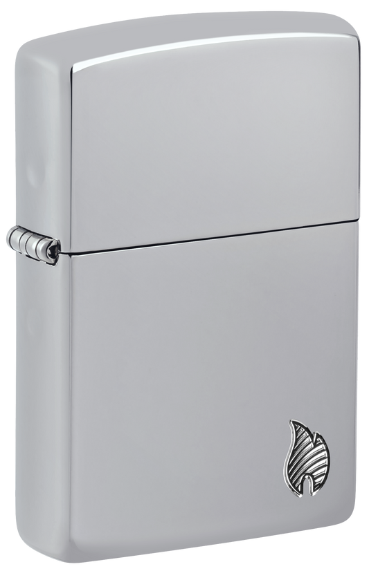 Zippo vžigalnik 46396 Armor Flame, High Polish Chrome