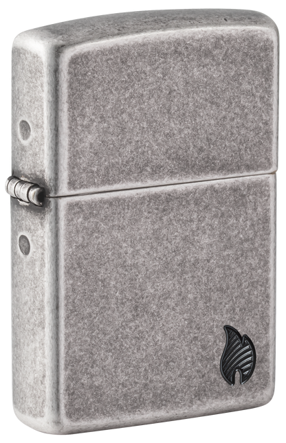 Zippo vžigalnik 46399 Armor Flame, Antique Silver