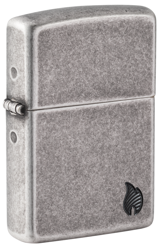 Zippo vžigalnik 46399 Armor Flame, Antique Silver