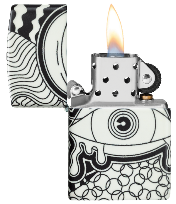 Zippo 46428 vžigalnik Psychedelic Eye, Glow in the Dark