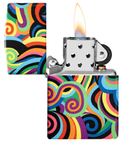 Zippo 46491 vžigalnik Vivid Color Patterns, Glow in the Dark