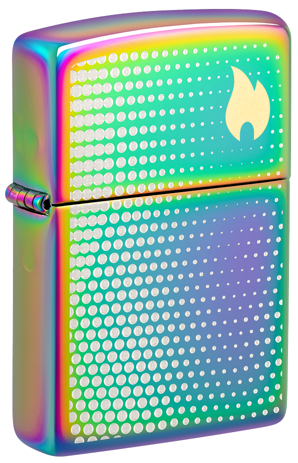 Zippo 46569 vžigalnik Dots and Flame, Multi Color