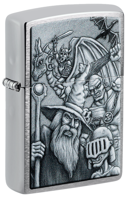 Zippo 46579 vžigalnik Mystical Beings LOTR Based, Brushed Chrome