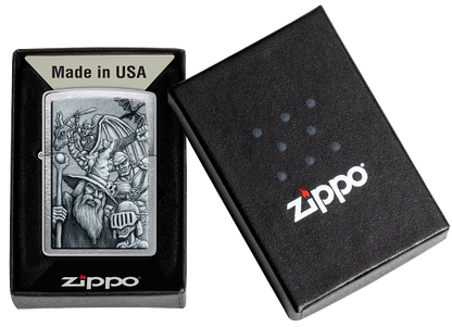 Zippo 46579 vžigalnik Mystical Beings LOTR Based, Brushed Chrome