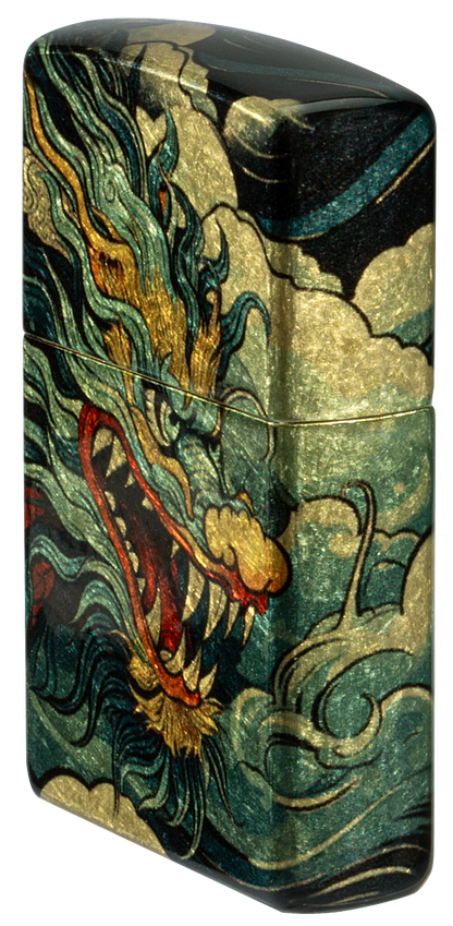 Zippo 46705 vžigalnik Asian Dragon, 540 Tumbled Brass