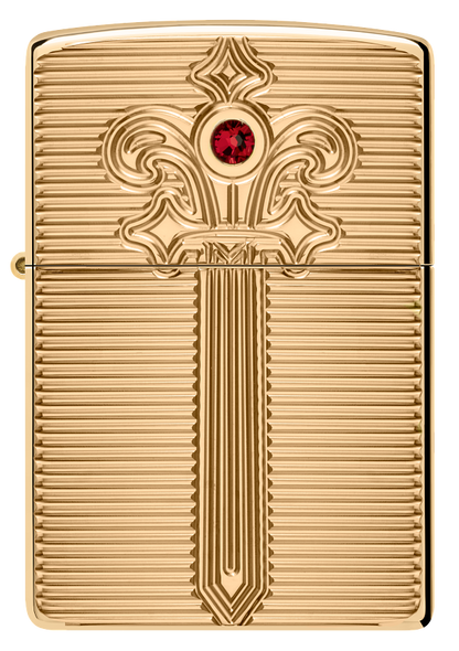 Zippo 46737 vžigalnik Golden Sword Armor, High Polish Brass