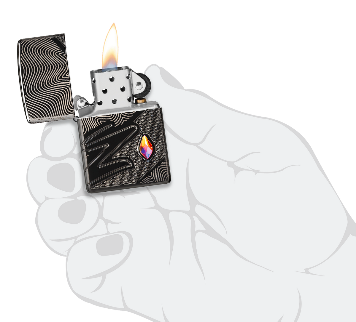 Zippo 46928 vžigalnik Z with Jewell, Armor
