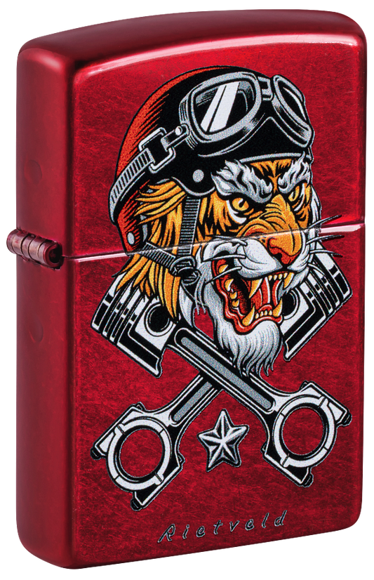 Zippo 46934 vžigalnik Biker Tiger by Rietveld