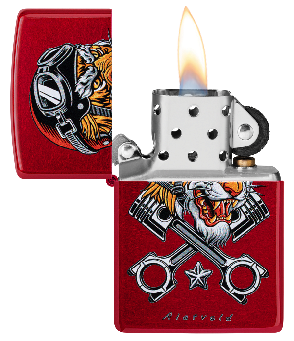 Zippo 46934 vžigalnik Biker Tiger by Rietveld