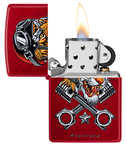 Zippo 46934 vžigalnik Biker Tiger by Rietveld