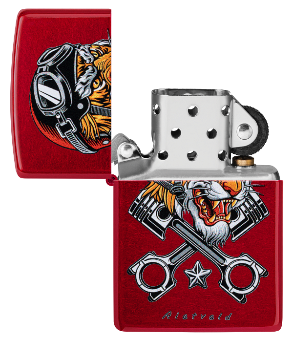 Zippo 46934 vžigalnik Biker Tiger by Rietveld