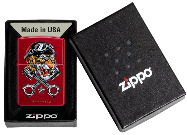 Zippo 46934 vžigalnik Biker Tiger by Rietveld