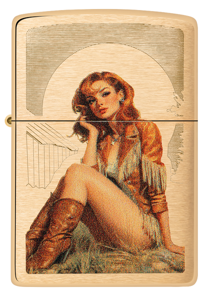 Zippo 46962 vžigalnik Pin-Up Western Cowgirl