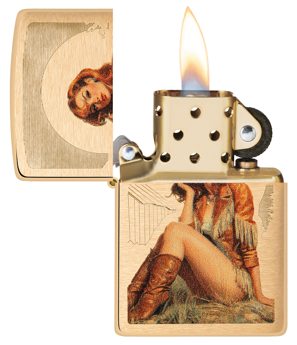 Zippo 46962 vžigalnik Pin-Up Western Cowgirl