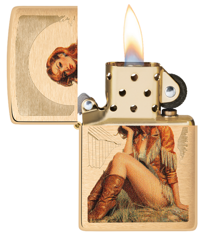 Zippo 46962 vžigalnik Pin-Up Western Cowgirl