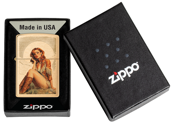 Zippo 46962 vžigalnik Pin-Up Western Cowgirl